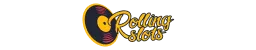 Rolling Slots Logo mit Gitarre