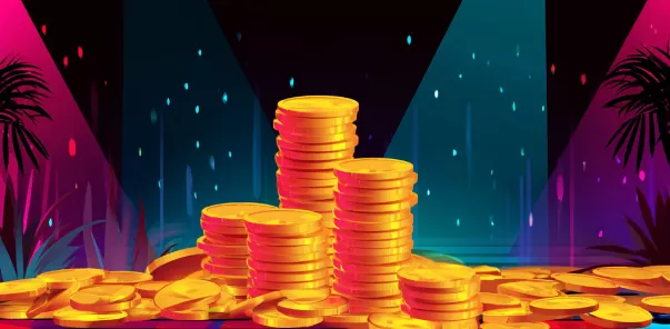 Goldmünzen und Casino-Gewinne bei Rolling Slots